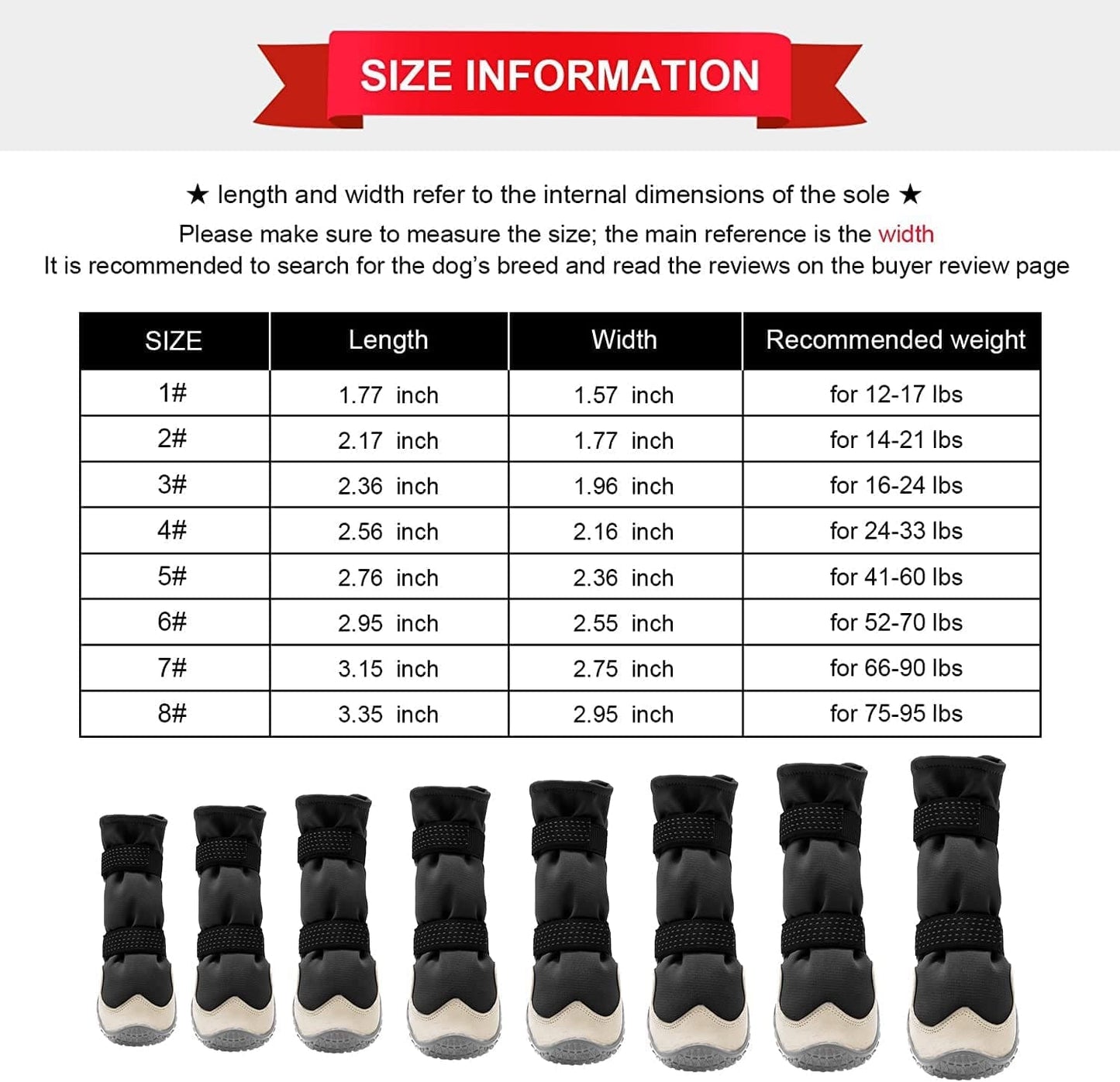 Anti-Slip Dog Snow Boots Waterproof Dog Shoes for Small Medium Large Dogs with Reflective Straps Pet Dog Boots for Hiking.4Pcs Soft Breathable Paw Protectors for Dogs Outdoor Night Use Animals & Pet Supplies > Pet Supplies > Dog Supplies > Dog Apparel MUSIMC   
