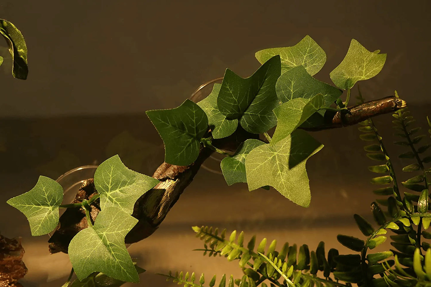 AQUA KT Reptile Corner Branch Terrarium Plant Decoration with Suction Cup for Amphibian Lizard Snake Climbing Animals & Pet Supplies > Pet Supplies > Fish Supplies > Aquarium Decor AQUA KT   