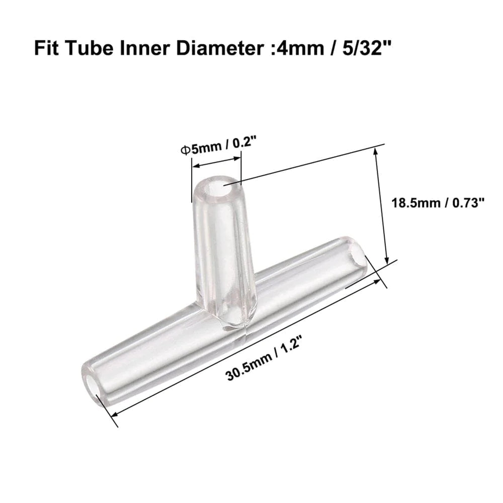 Aquarium Air Valve Connector,Plastic Inline Tubing,Tee,Valves,For 4Mm Fish Tank Pond Air Line 30Pcs Animals & Pet Supplies > Pet Supplies > Fish Supplies > Aquarium & Pond Tubing Unique Bargains   