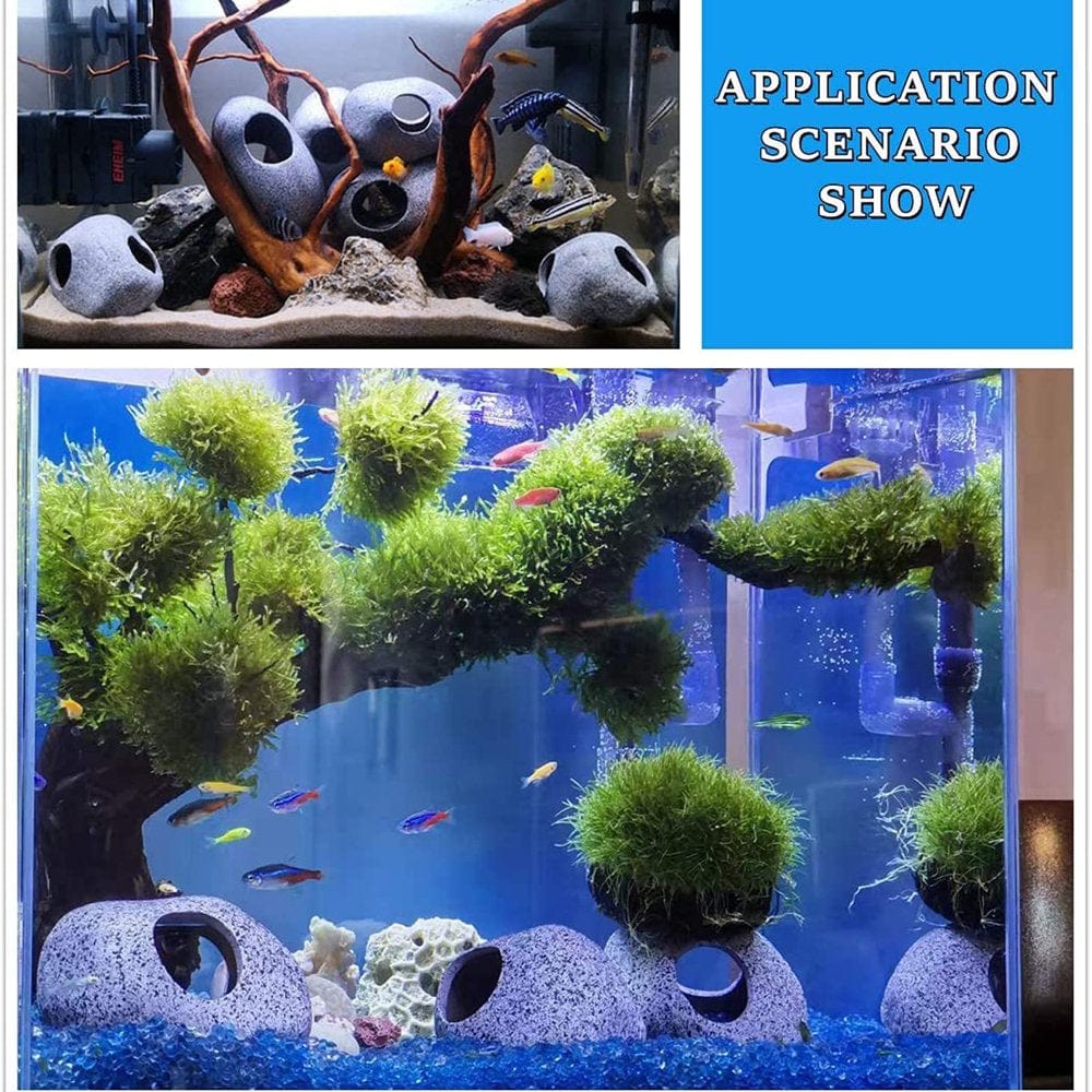 Aquarium Cave Decorations, Betta Hideout Fish Tank Accessories, Shrimp Cichlid Natural Breeding Hiding Cave Stones, Small Fish Tank Hideaway Decor, Betta Hide Toys Fish Rock House Animals & Pet Supplies > Pet Supplies > Fish Supplies > Aquarium Decor Power by Wear   