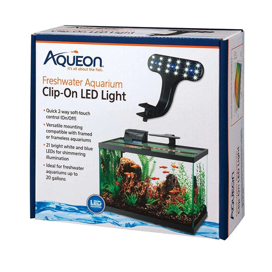 Aqueon Freshwater Aquarium Clip-On LED Light One Size Animals & Pet Supplies > Pet Supplies > Fish Supplies > Aquarium Lighting Central Garden and Pet   