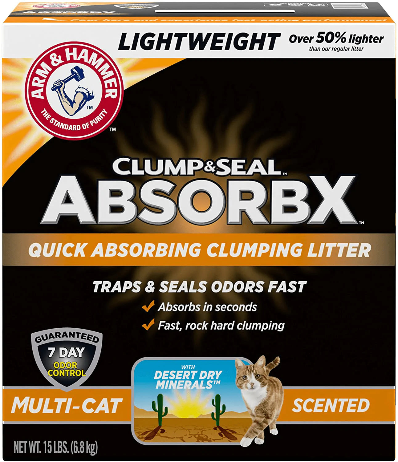 Arm & Hammer Animals & Pet Supplies > Pet Supplies > Cat Supplies > Cat Litter Arm & Hammer Scented Multi-Cat 15 LB 