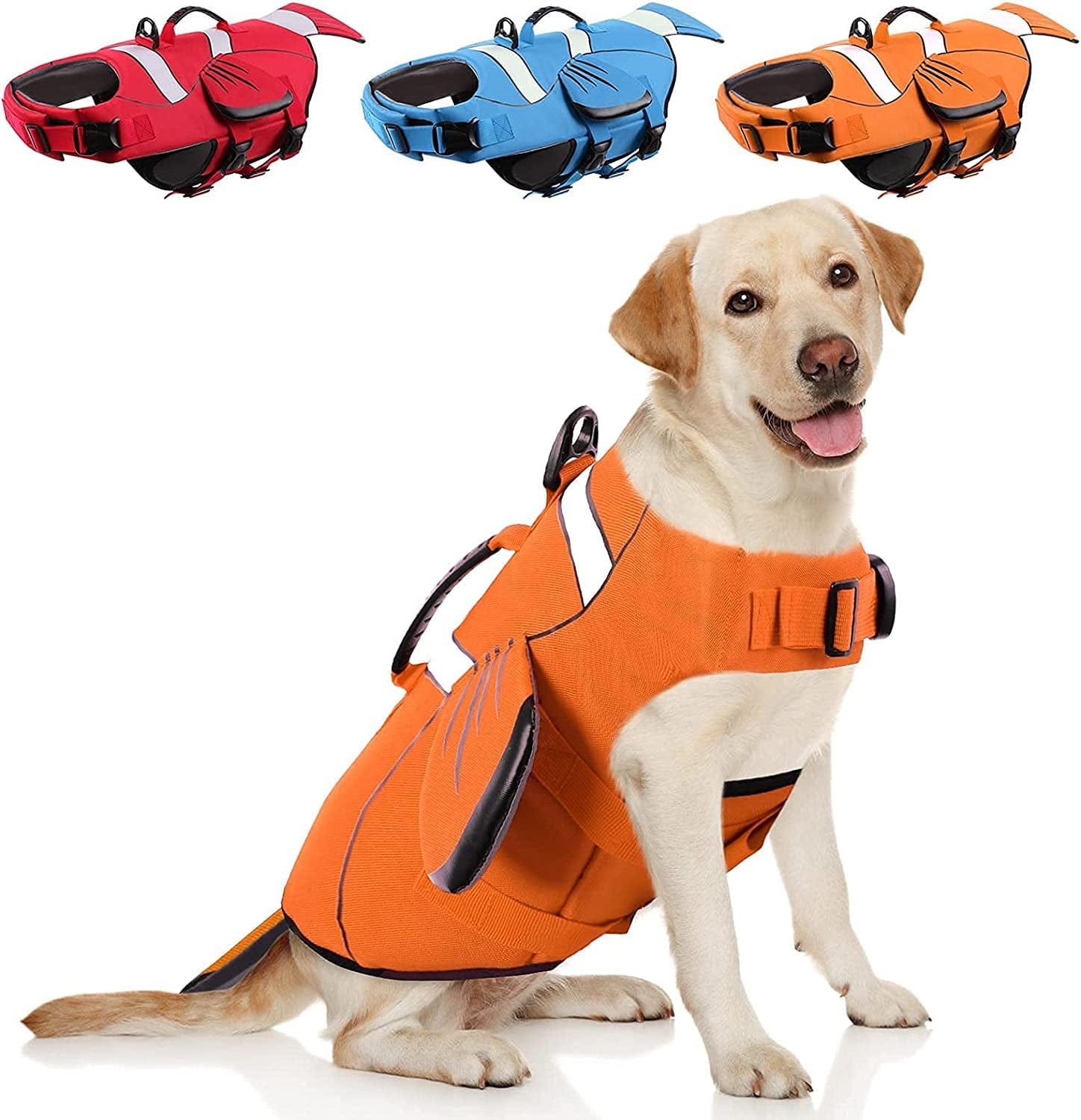 Dog Pet Safety Life Jacket Preserver XS Aquatic Float Orange