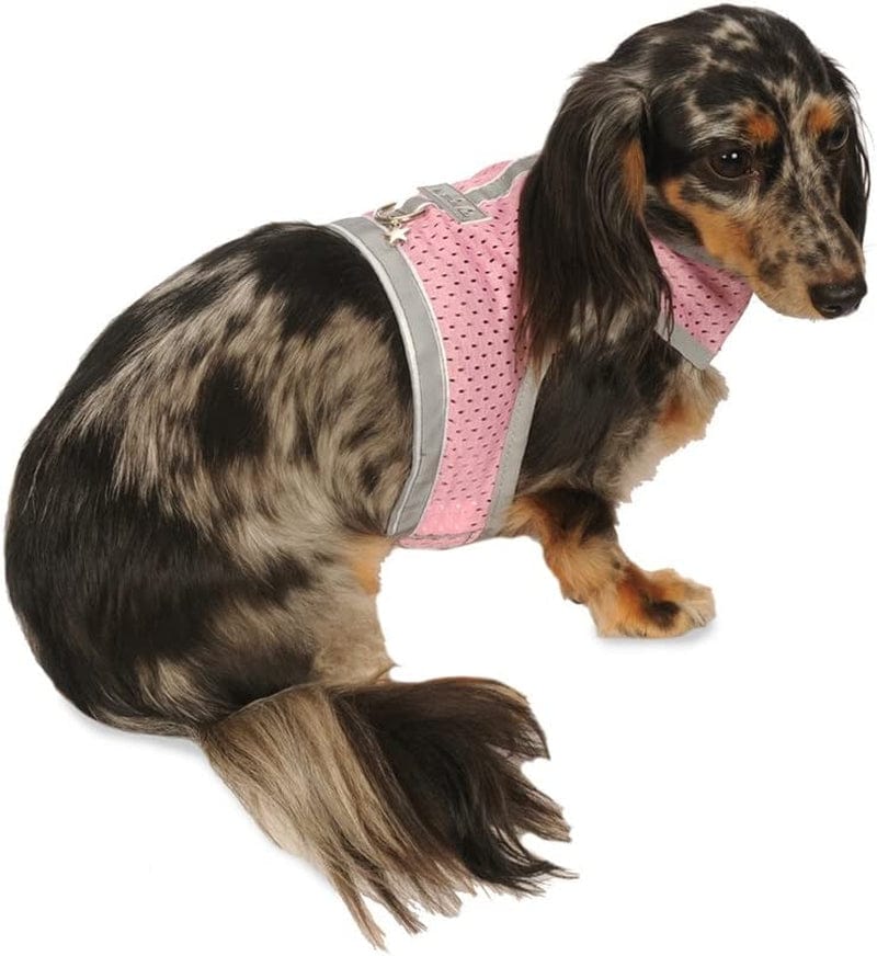 Athletic Mesh Dog Vest Harness_Black_Teacup 4- from the Inventor of Cloak & Dawggie Animals & Pet Supplies > Pet Supplies > Dog Supplies > Dog Apparel My Canine Kids Pink T3 