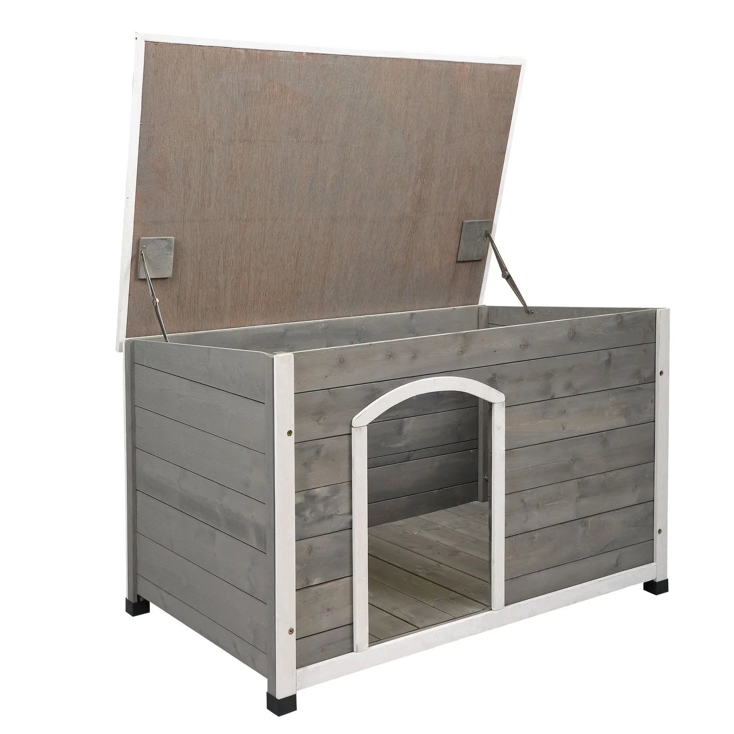 Atotoa Dog House Indoor Outdoor Durable Ventilate Waterproof Pet Plastic Dog House for Small Medium Large Dogs Insulated Puppy Shelter Kennel Crate with Air Vents and Elevated Floor Animals & Pet Supplies > Pet Supplies > Dog Supplies > Dog Houses Atotoa   