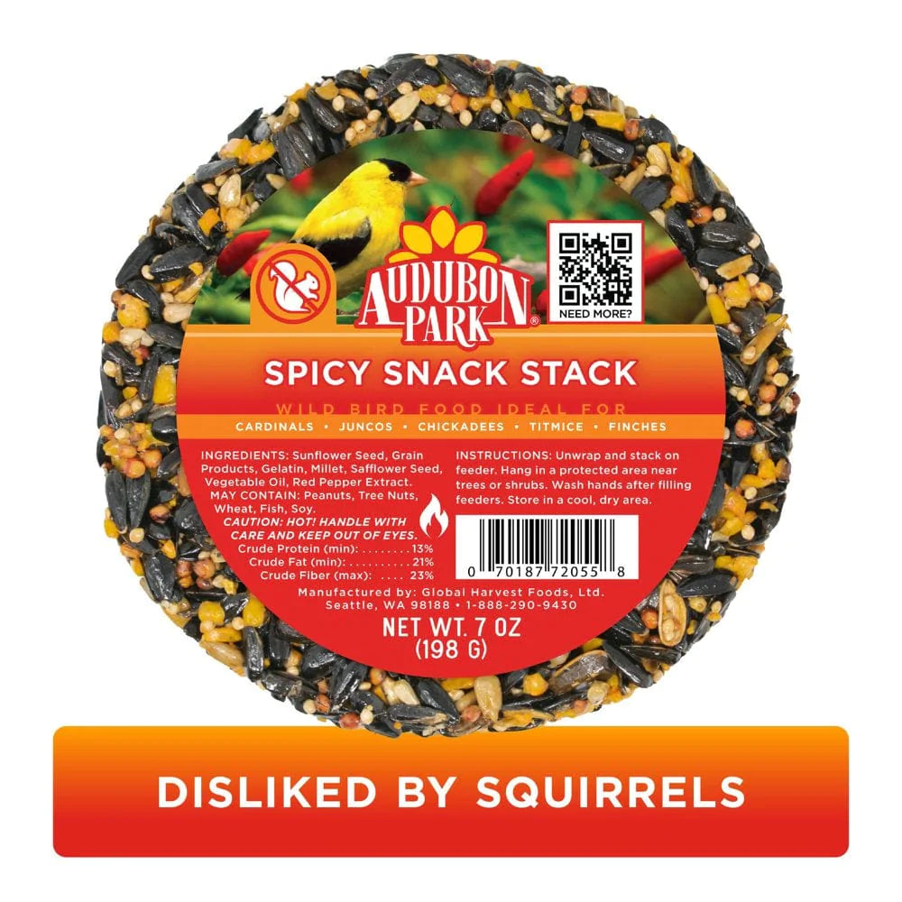 Audubon Park Spicy Snack Stack Wild Bird Food, New, 7 Oz. Animals & Pet Supplies > Pet Supplies > Bird Supplies > Bird Food Global Harvest Foods Ltd.   