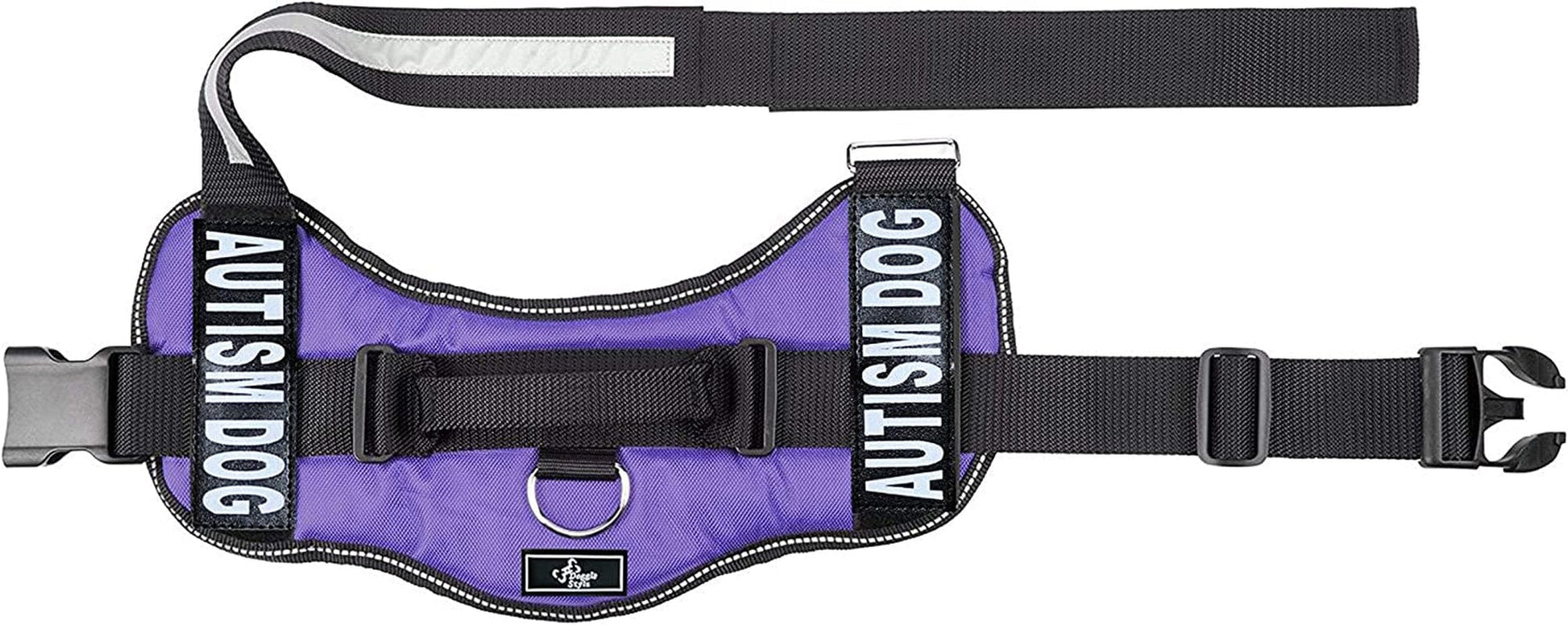 Autism Nylon Service Dog Vest Harness. Purchase Comes with 2 Reflective Autism Dog Removable Patches. Please Measure Your Dog before Ordering Animals & Pet Supplies > Pet Supplies > Dog Supplies > Dog Apparel Doggie Stylz   