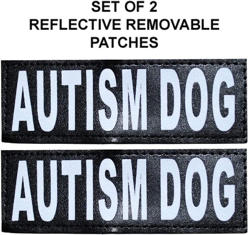 Autism Nylon Service Dog Vest Harness. Purchase Comes with 2 Reflective Autism Dog Removable Patches. Please Measure Your Dog before Ordering Animals & Pet Supplies > Pet Supplies > Dog Supplies > Dog Apparel Doggie Stylz   