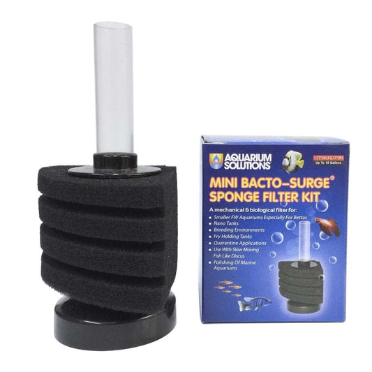 Aquarium Solutions Mini Bacto-Surge Sponge Filter Kit 10Gal