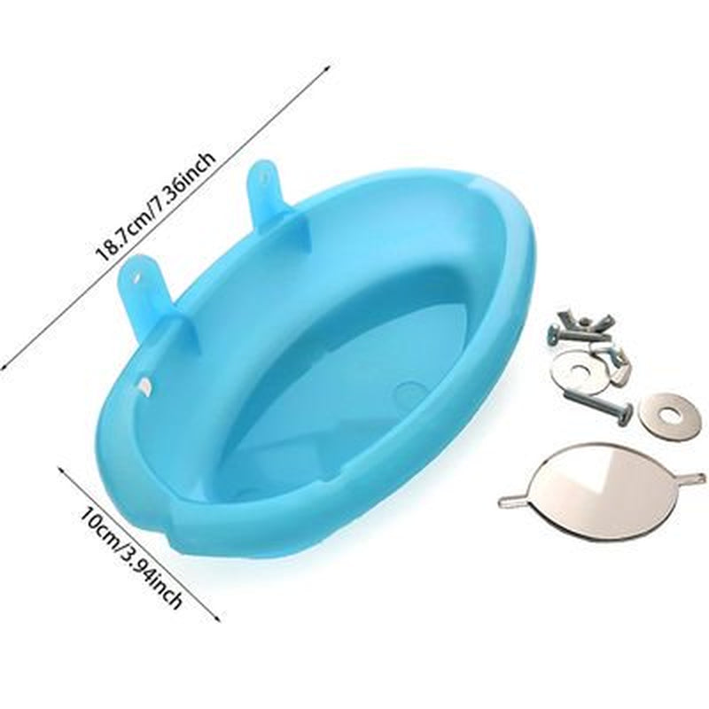 Akoada Bird Bath Tub Bowl Basin Hanging Birdbath Toy Pet Parrot Budgie Parakeet Cockatiel Cage Water Shower Food Feeder with Mirror Pet Supplies Animals & Pet Supplies > Pet Supplies > Bird Supplies > Bird Toys AkoaDa   