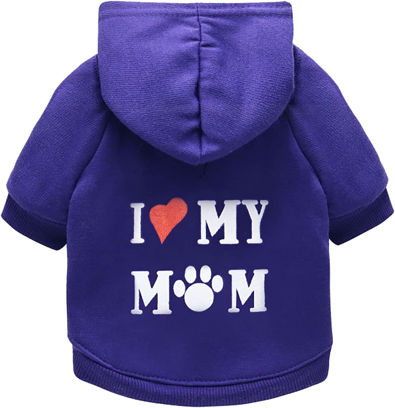 Dog Sweaters for Small Dogs Female Cotton Pet T-Shirt Dog Fashion Puppy Blend Small Costume Pet Clothes Animals & Pet Supplies > Pet Supplies > Dog Supplies > Dog Apparel TTBDWiian Purple Large 
