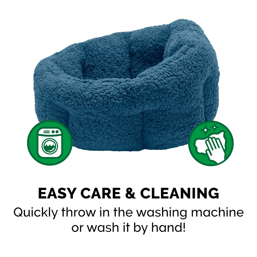 Furhaven Pet Products Pet Bed for Dogs and Cats, Blue, Small Animals & Pet Supplies > Pet Supplies > Cat Supplies > Cat Beds FurHaven Pet   