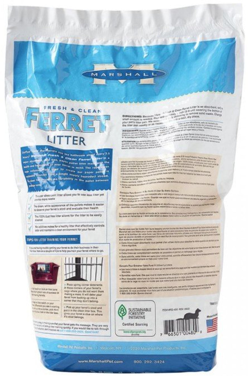 Marshall Pet Products FG-480 5 Lbs Fresh & Clean Ferret Litter&#44; White Animals & Pet Supplies > Pet Supplies > Cat Supplies > Cat Litter MARSHALL PET PRODUCTS   