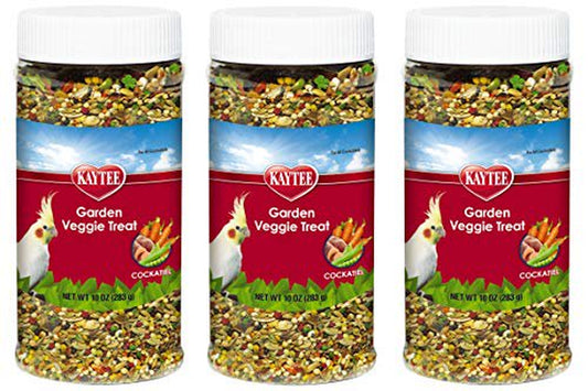 Kaytee 3 Pack of Garden Veggie Cockatiel Treats, 10 Ounces Each Animals & Pet Supplies > Pet Supplies > Bird Supplies > Bird Treats Kaytee   