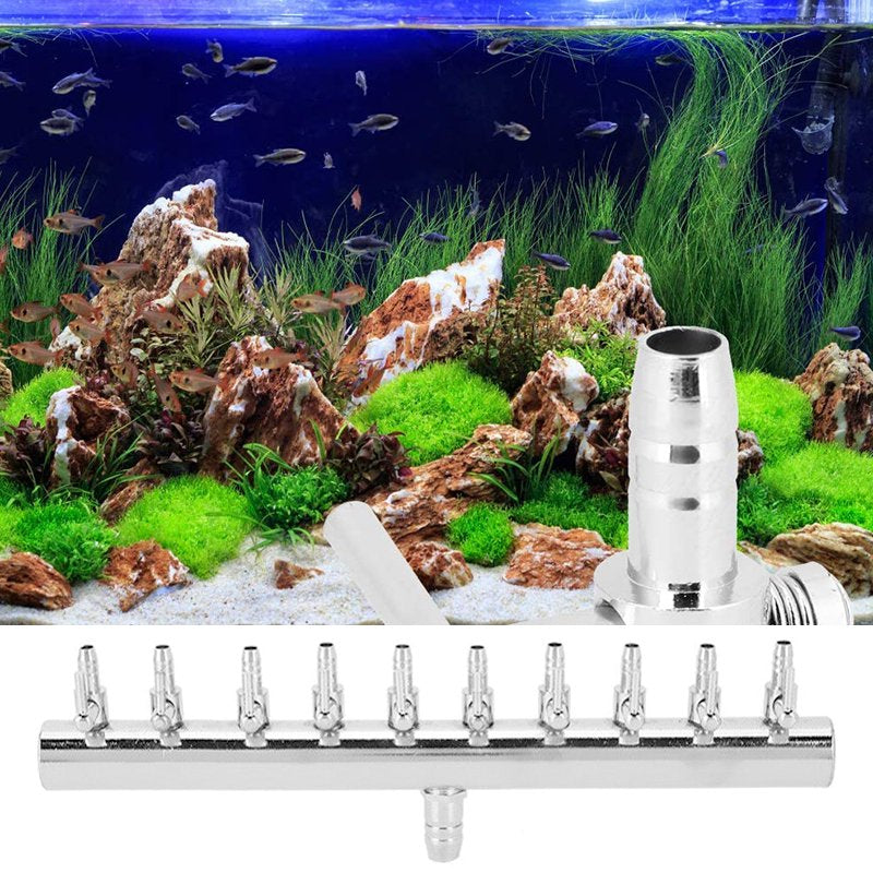 Aquarium Air Flow Splitter Air Flow Control Valves Special Valves Fish Tank Splitter for Fish Tank 10 Head