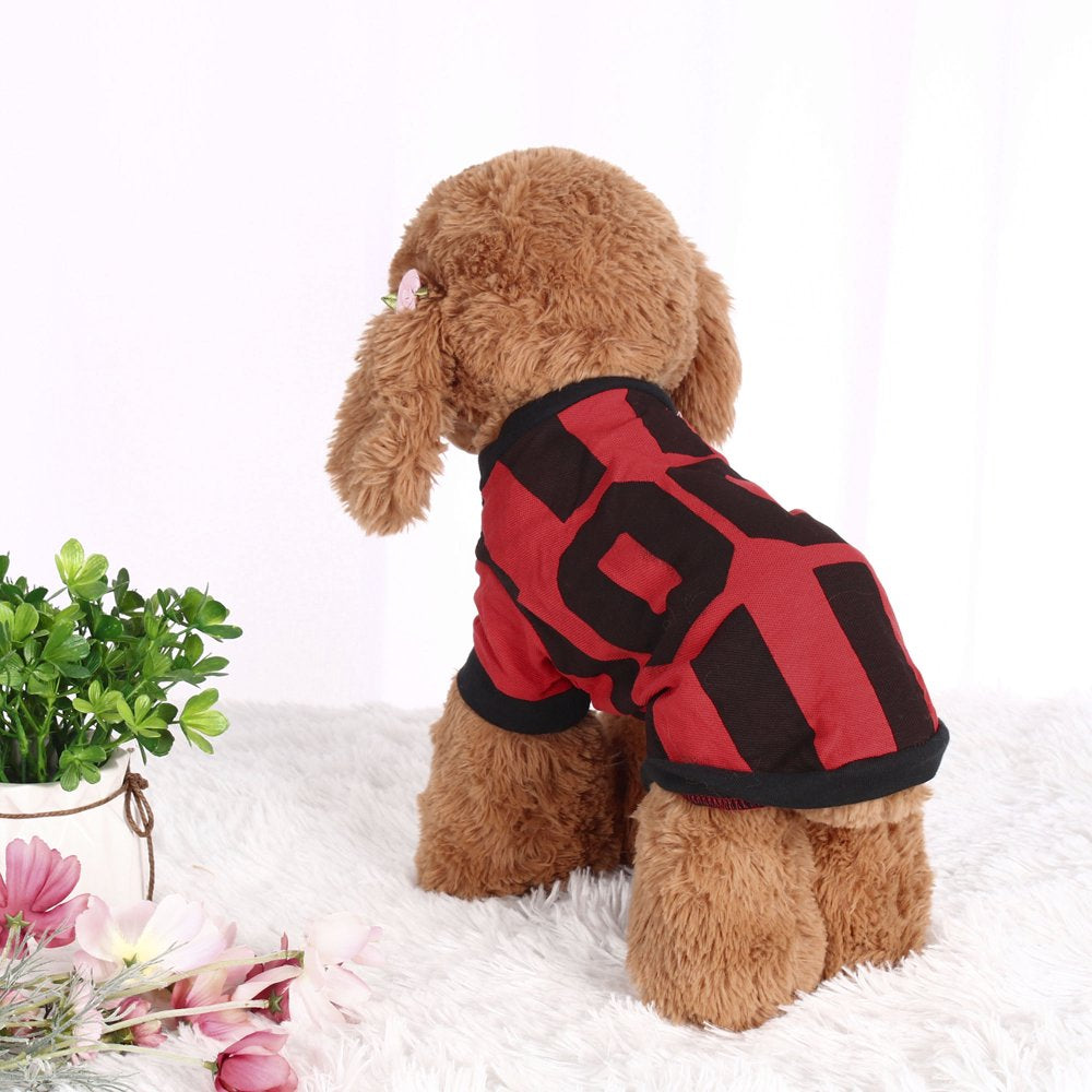 Pet T Shirt Summer Dog Puppy Small Pet Cat Apparel Clothes Vest Tops Costume Outfits, Red, M Animals & Pet Supplies > Pet Supplies > Cat Supplies > Cat Apparel Unique Bargains M Red 