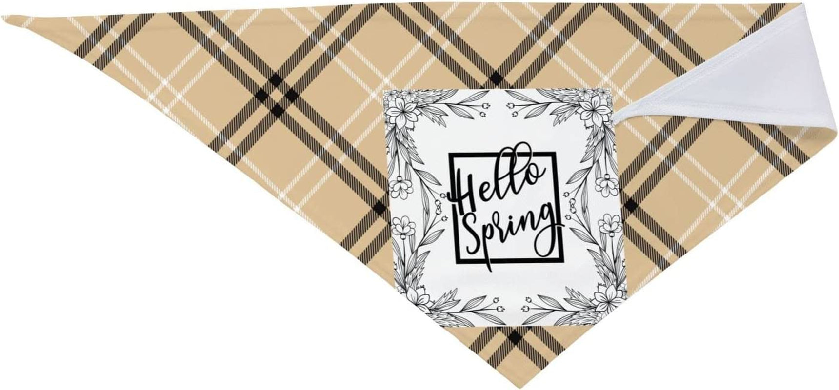 Hello Spring Sketch Pet Dog and Cat Decorative Triangle Scarf,Dog Bandana,Breathable and Stain Resistant. Animals & Pet Supplies > Pet Supplies > Dog Supplies > Dog Apparel ZALTAS   