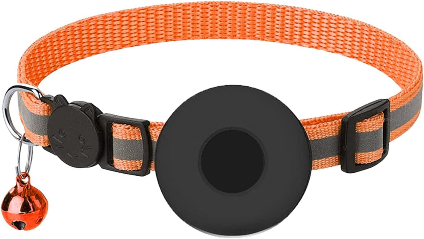 Dog Collars with Bow Ties Cat Collar with Breakaway Bell Reflective Adjustable Strap Collar with Holder 1 CM in Width Animals & Pet Supplies > Pet Supplies > Dog Supplies > Dog Apparel HonpraD Orange One Size 