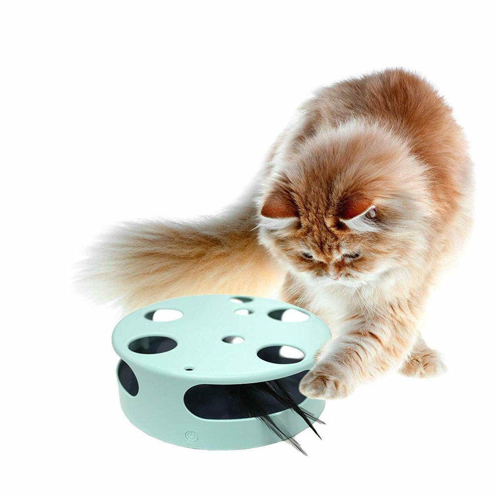 Pets First Interactive Cat Toy, Electric Smart Random Spinning Rotating Feather Cat Toys Animals & Pet Supplies > Pet Supplies > Cat Supplies > Cat Toys PETS FIRST INC   