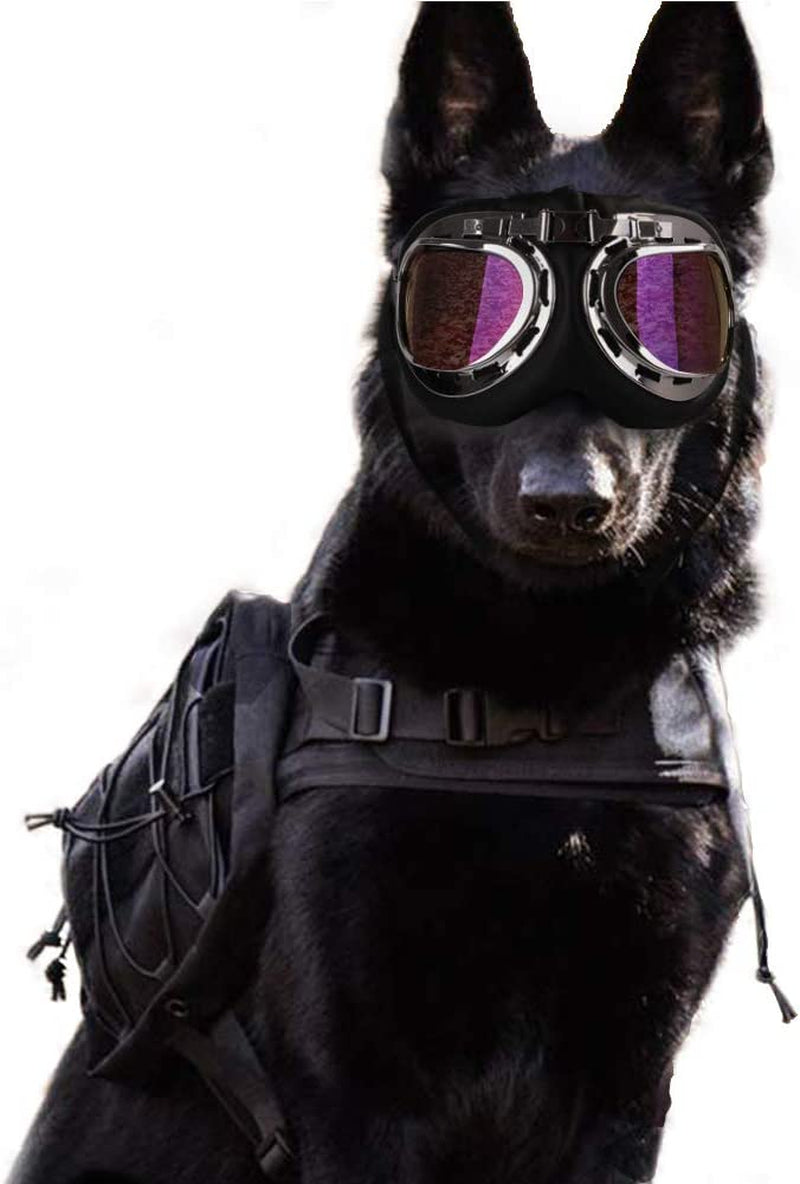 SEIS Dog Windproof Glasses Large Dog Sunglasses Pet Folding Winter Windproof Sunglasses Sled Dog Goggles (Colorful) Animals & Pet Supplies > Pet Supplies > Dog Supplies > Dog Apparel Yu-Xiang Colorful  