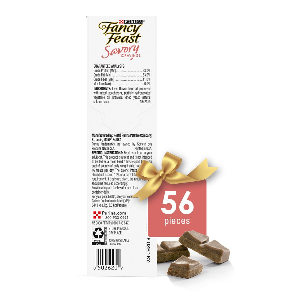 Fancy Feast Limited Ingredient Cat Treats, Savory Cravings Salmon Flavor, 1 Oz. Box Animals & Pet Supplies > Pet Supplies > Cat Supplies > Cat Treats Nestlé Purina PetCare Company   