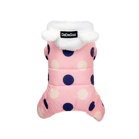 Warm Fleece Padded Dog Winter Coat for Small Dogs Waterproof Windproof Cold Weather Pet Clothes Dog Snowsuit Jackets Outdoor Apparel S-2XL Animals & Pet Supplies > Pet Supplies > Dog Supplies > Dog Apparel Clothub M Pink 