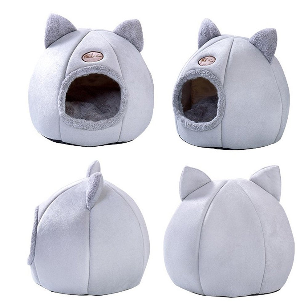 Pet Tent Cave Bed for Cats/Small Dogs Self-Warming 2-In-1 Cat Tent/ Bed/Cat Hut with Removable Washable Cushion, Comfortable Pet Sleeping Bed Animals & Pet Supplies > Pet Supplies > Cat Supplies > Cat Beds Tickas   