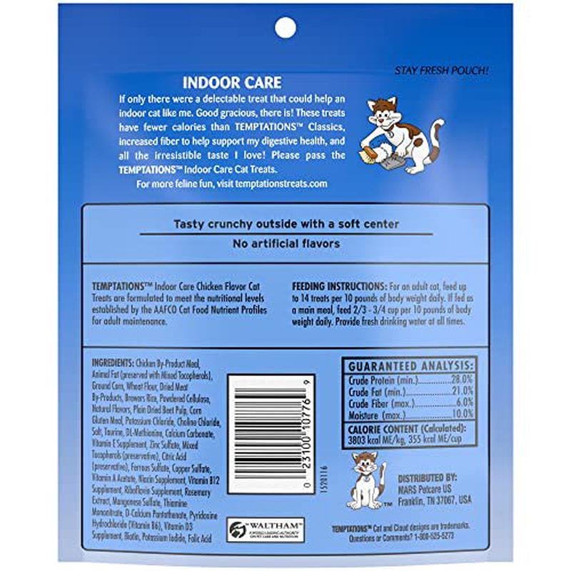 Temptations Hairball Control Chicken Flavor Cat Treats, 4.9 Oz. Animals & Pet Supplies > Pet Supplies > Cat Supplies > Cat Treats Temptations   