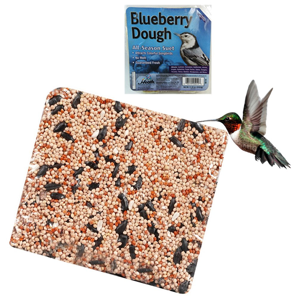 All Season Suet Wild Bird Food Cake Treat 11.25 Oz Heath Outdoor Blueberry Dough Animals & Pet Supplies > Pet Supplies > Bird Supplies > Bird Treats JMK IIT Blueberry Dough  