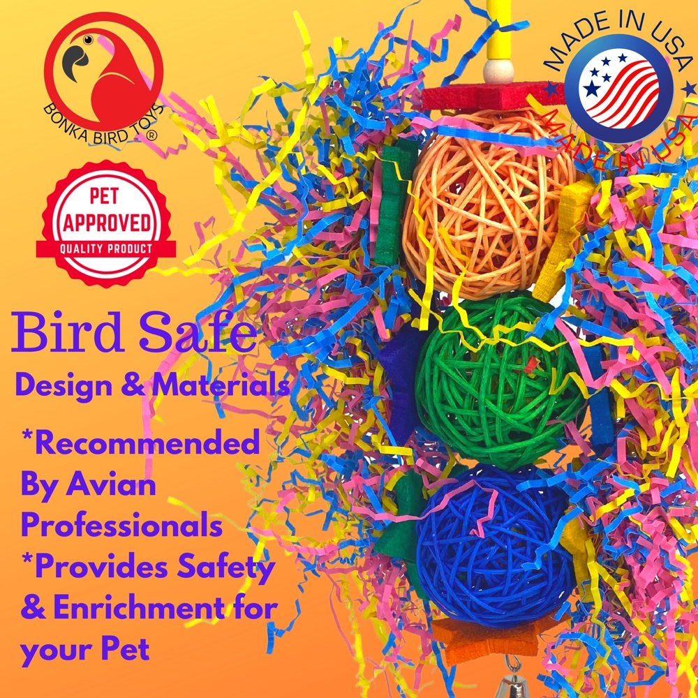 Bonka Bird Toys 1854 Tri Foraging Star Bird Toy. Animals & Pet Supplies > Pet Supplies > Bird Supplies > Bird Toys Bonka Bird Toy   