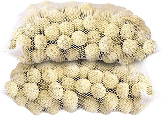 NEZO Aquarium Filter Media Porous Balls (Net Weight 5.5 Lbs) Bio Ceramic for Fresh Water, Sea Water Aquarium Fish Tank and Koi Pond, 2 Bags/Pack