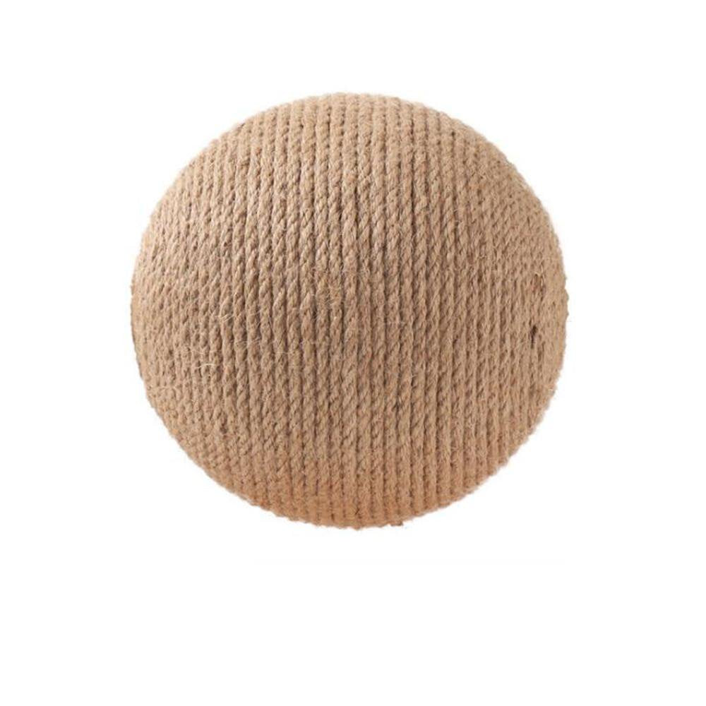 Coloody Cat Scratcher Toy Natural Sisal Cat Scratching Ball for Cat Kitten(6.3Inch) Animals & Pet Supplies > Pet Supplies > Cat Supplies > Cat Toys Coloody 20 cm  