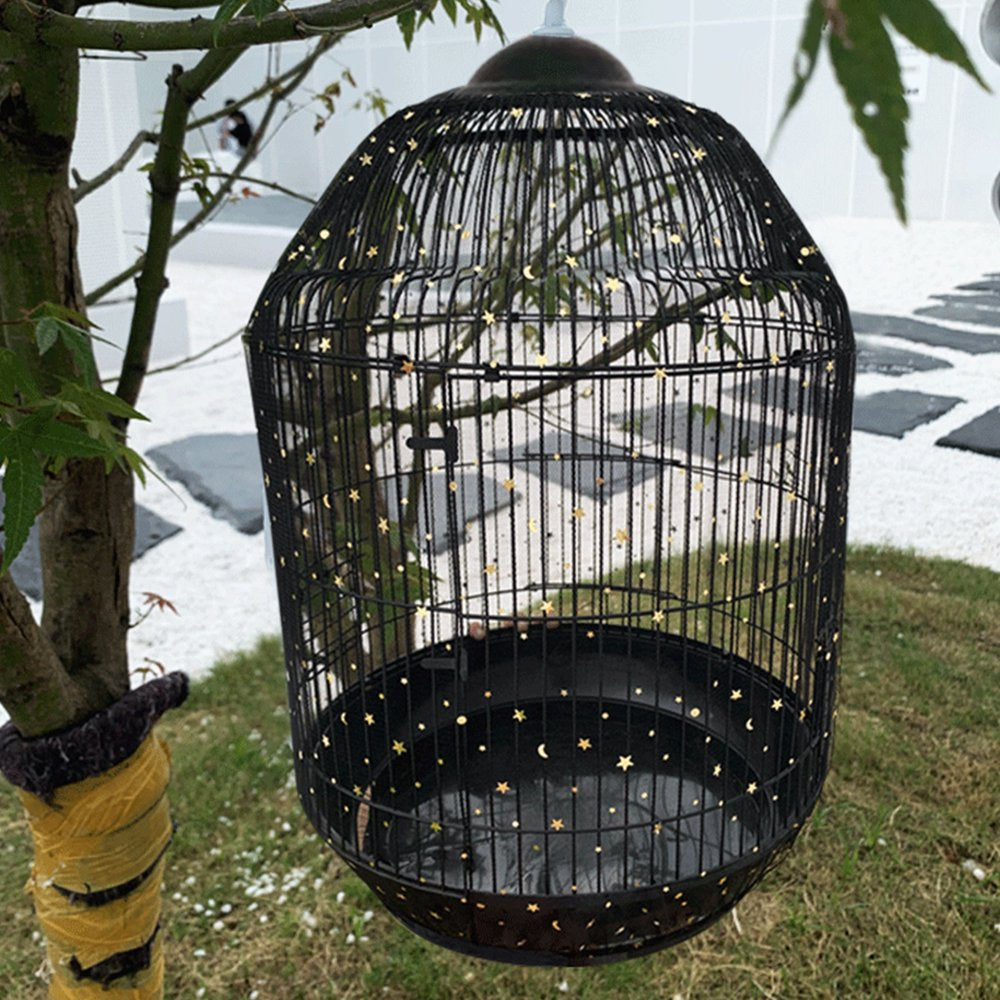 Dolked Universal Bird Cage Cover Skirt Nylon Mesh Net Guard Extra Large Parrot Birdcage Cover Animals & Pet Supplies > Pet Supplies > Bird Supplies > Bird Cage Accessories Dolked   