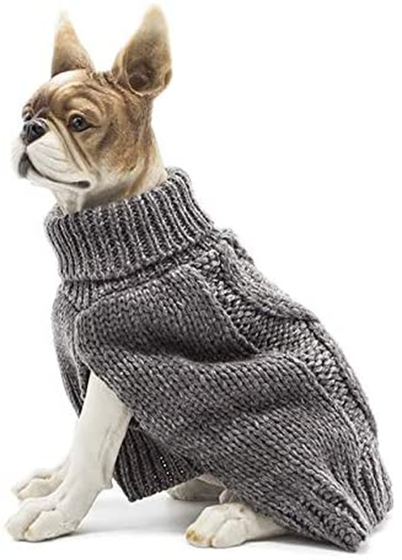 Apetian Dog Sweater Cold Weather Coats Winter Dog Apparel Dog Knitwear Clothing (M, Sh004-Green) Animals & Pet Supplies > Pet Supplies > Dog Supplies > Dog Apparel Apetian SH006-Light Grey XL 