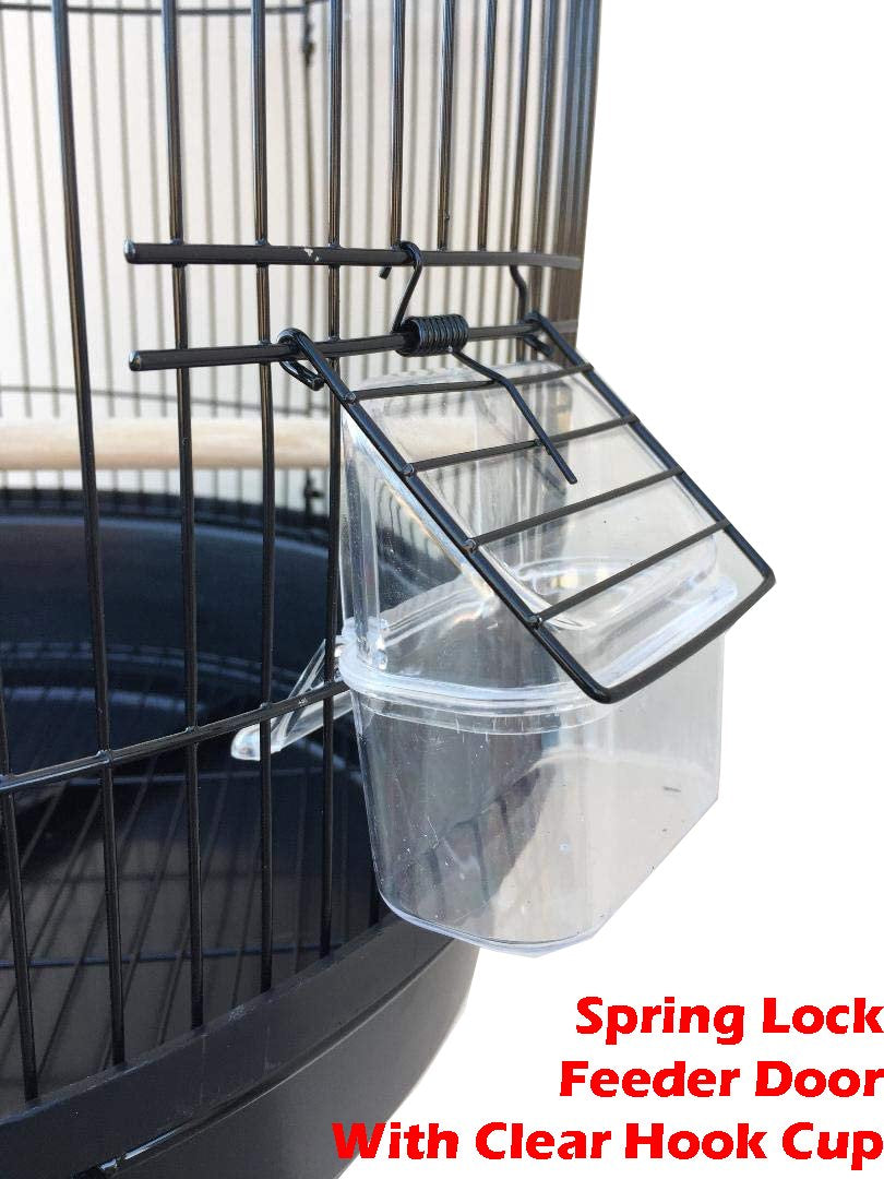 Large 57" round Bird Flight Hook Cage with Stand for Small Size Finch Canary Cockatiel Parakeet Aviary Budgie Lovebird Animals & Pet Supplies > Pet Supplies > Bird Supplies > Bird Cages & Stands Mcage   