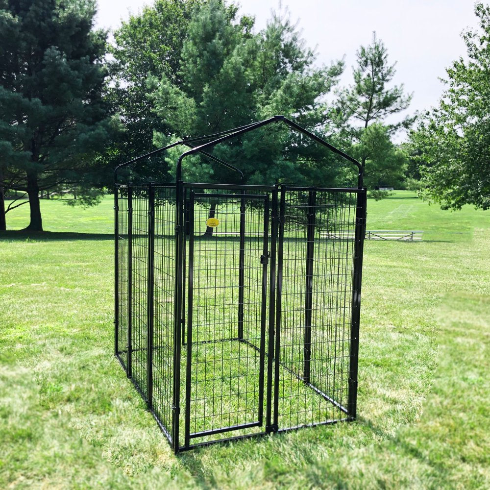 Kennelmaster Black Welded Wire Dog Kennel, 72"L X 48"W X 72"H Animals & Pet Supplies > Pet Supplies > Dog Supplies > Dog Kennels & Runs RTI CORP   