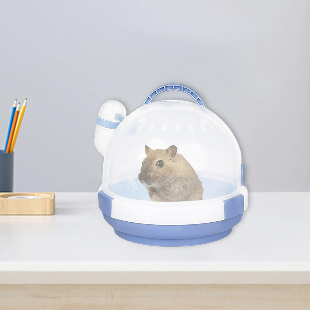 Hamster Carrier Cage,Hamster Carrier Cage Portable Squirrel Outgoing,Pet Rat Carrying Case Small Animal Travel Cages,Outdoor Guinea Handbag Habitat Vacation House,Water Bottle Transparent