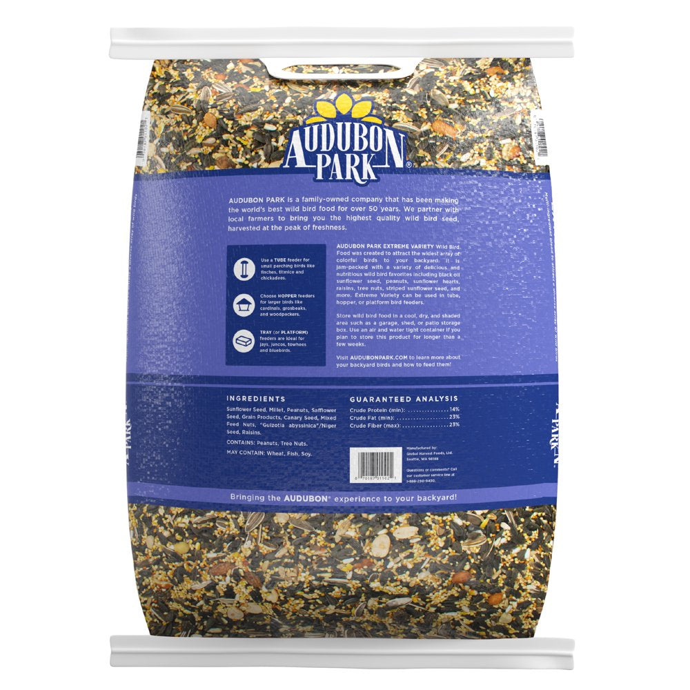 Audubon Park Extreme Variety Wild Bird Food, New, 15 Lbs. Animals & Pet Supplies > Pet Supplies > Bird Supplies > Bird Food Global Harvest Foods Ltd.   