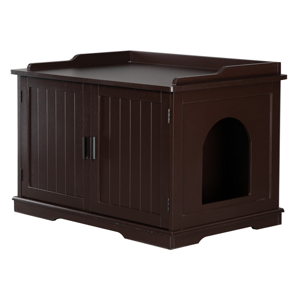 Tfixol Cat Litter Box Enclosure Cabinet, Large Wooden Indoor Storage Bench Furniture for Living Room, Bedroom, Bathroom, Side Table W/Pet Mat Animals & Pet Supplies > Pet Supplies > Cat Supplies > Cat Furniture TFixol   