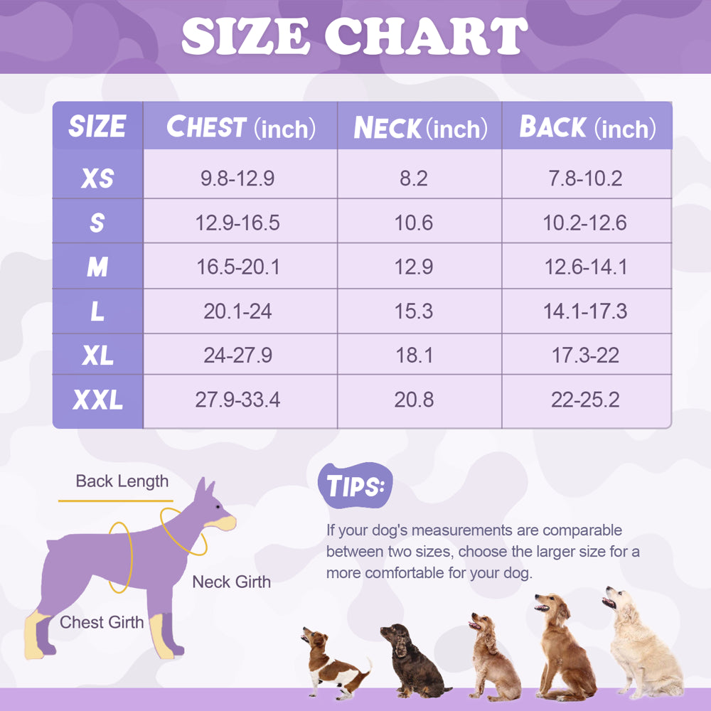 ROZKITCH Dog Onesie Surgical Recovery Suit, Camouflage Breathable Abdominal Wounds Bandages Cone E-Collar Alternative, Anti-Licking Pet Surgery Recovery Suit Animals & Pet Supplies > Pet Supplies > Dog Supplies > Dog Apparel ROZKITCH   