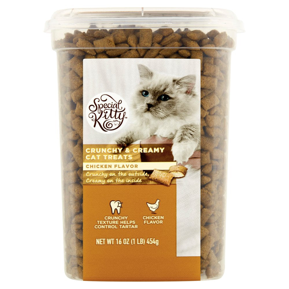 Special Kitty Crunchy & Creamy Cat Treats, Chicken Flavor, 3 Oz