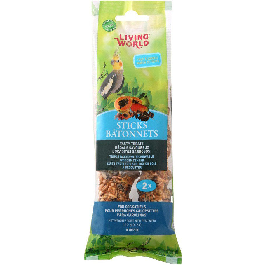 Living World Cockatiel Sticks, Fruit Flavor, 110 G (4 Oz),2-Pack Animals & Pet Supplies > Pet Supplies > Bird Supplies > Bird Treats Rolf C. Hagen, Inc   