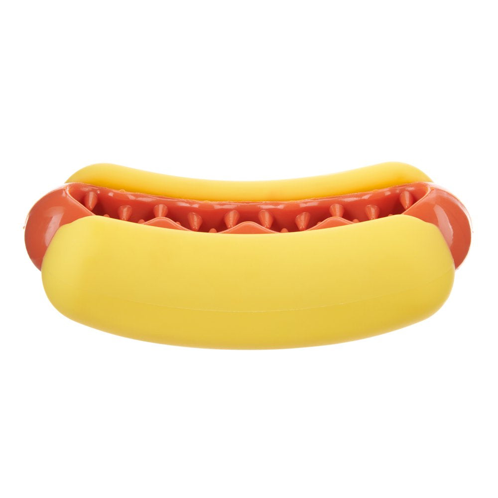 BARK Treat Meat Hotdog Super Chewer - Yankee Doodle Dog Toy, Bacon Scented, Medium Dogs Animals & Pet Supplies > Pet Supplies > Dog Supplies > Dog Toys BARK   