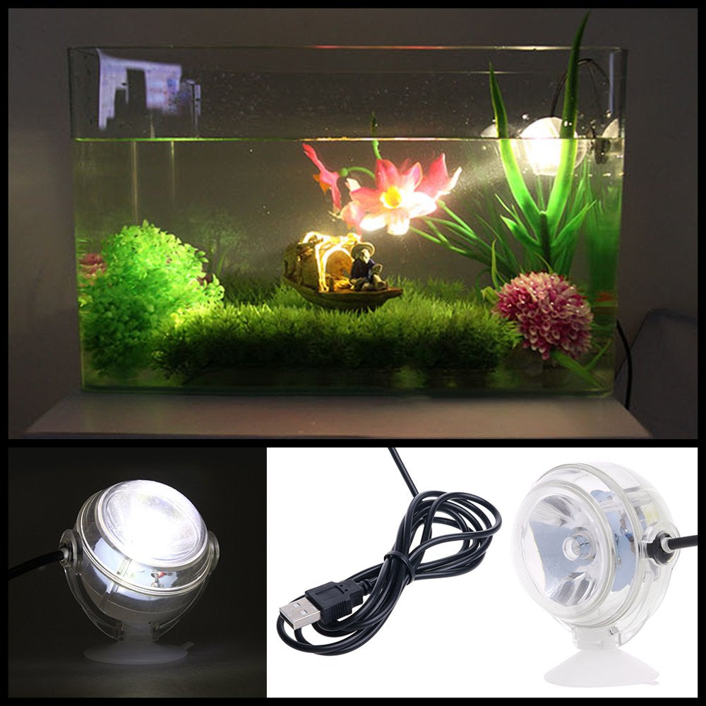 Aquarium Fish Tank Submersible LED Spotlight Lighting Underwater Lamp EU Plug Animals & Pet Supplies > Pet Supplies > Fish Supplies > Aquarium Lighting Bydezcon   