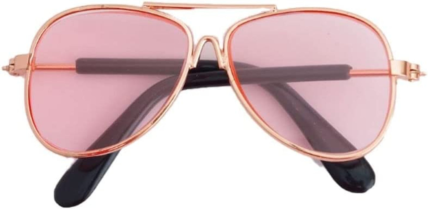 Cat Dog Sunglasses, Dog Sunglasses Reflection Eye Wear Flying Glasses, Cute Photos Props Eye Wear for Small Dog Cat Reflection Products(A-Transparent) Animals & Pet Supplies > Pet Supplies > Dog Supplies > Dog Apparel Generic A-pink  