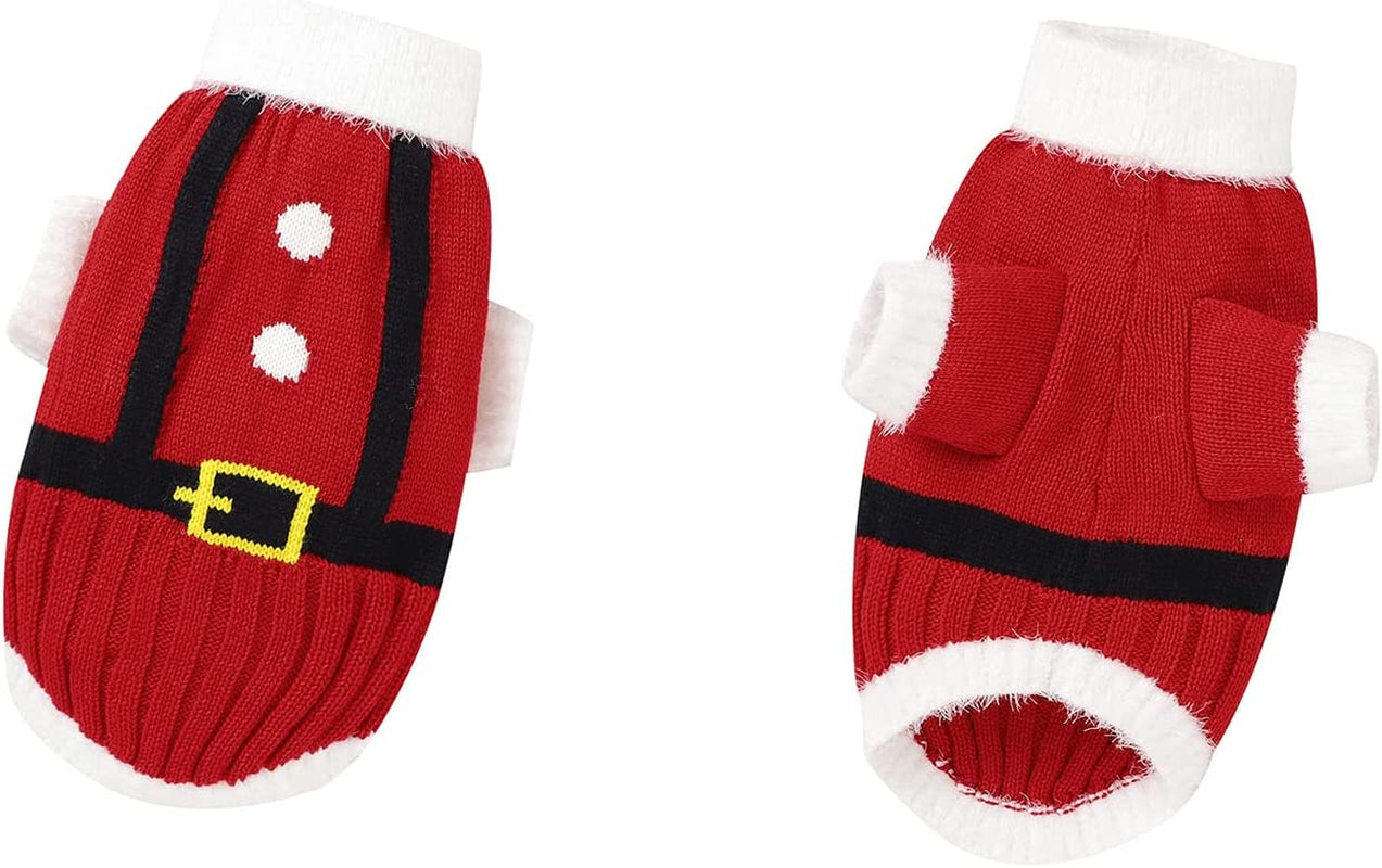 Warm Dog Cat Sweater Winter Pet Clothes Outfits for Small Dogs(S,Off White) Animals & Pet Supplies > Pet Supplies > Dog Supplies > Dog Apparel BEFAiR B1042-Red Medium 