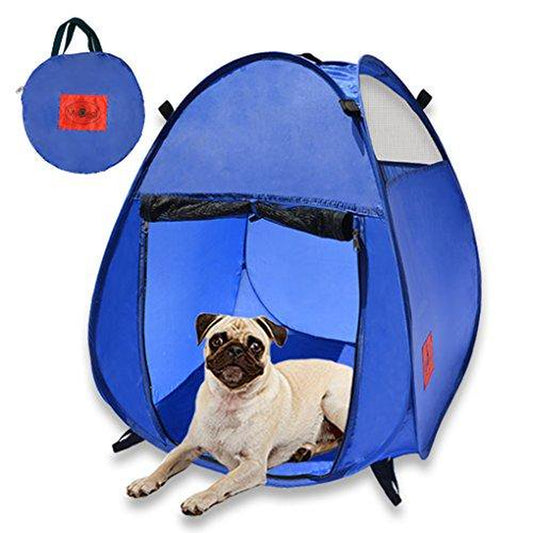 Pop up Pet House in a Bag for Portable Play Pen or Kennel Tent with 3 Net Windows and Zipper Door for Shade, Shelter and Safety for Dogs, Cats + More! Animals & Pet Supplies > Pet Supplies > Dog Supplies > Dog Houses Mydeal Products   