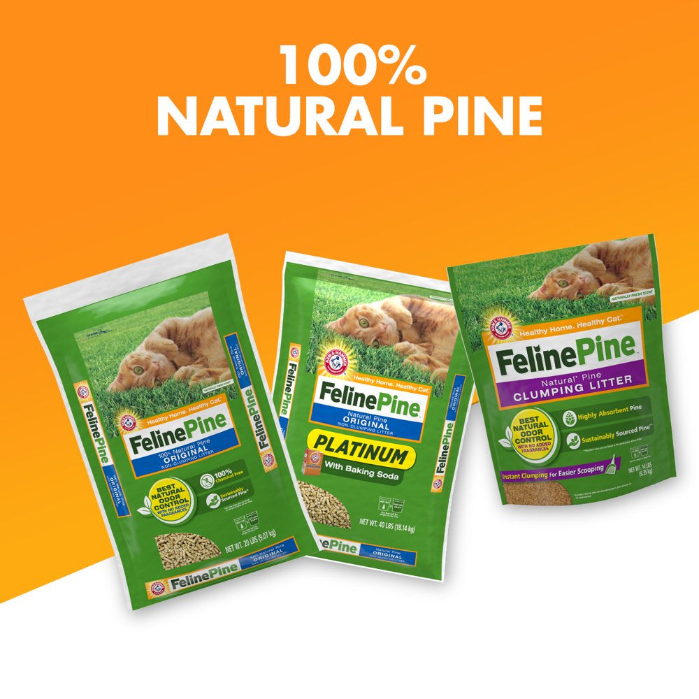 Feline Pine Original Cat Litter 40LB Animals & Pet Supplies > Pet Supplies > Cat Supplies > Cat Litter Church & Dwight Co., Inc.   