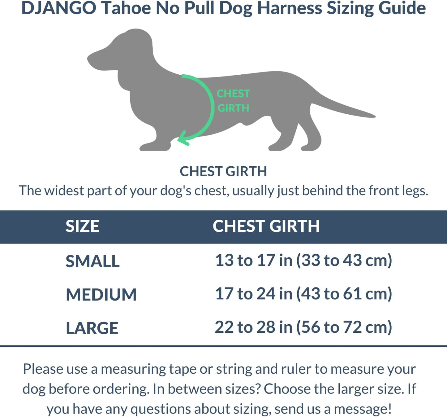 DJANGO Tahoe No Pull Dog Harness – Comfortable, Durable, and Padded Harness with Front and Back D-Rings and Reflective Piping – Adjustable and Secure Design for Everyday Use (Large, Poppy Seed Gray) Animals & Pet Supplies > Pet Supplies > Dog Supplies > Dog Apparel DJANGO   