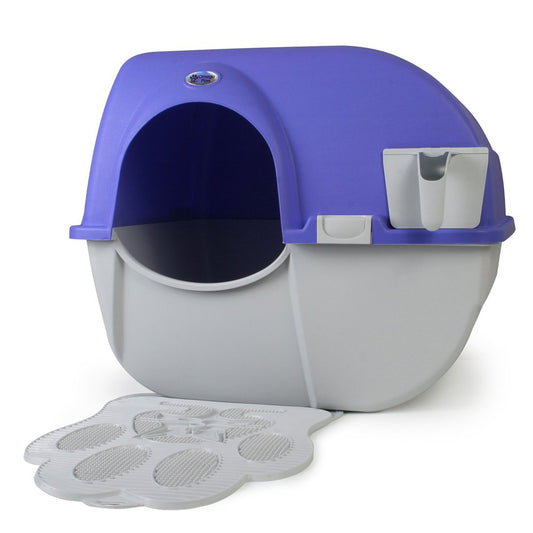 Omega Paw Roll 'N Clean Self Cleaning Cat Kitten Litter Box W/ Litter Mat Animals & Pet Supplies > Pet Supplies > Cat Supplies > Cat Litter Box Mats Omega Paw   